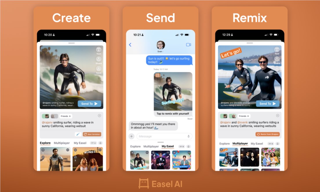 Easel AI：生成式AI表情包，让沟通更生动有趣！