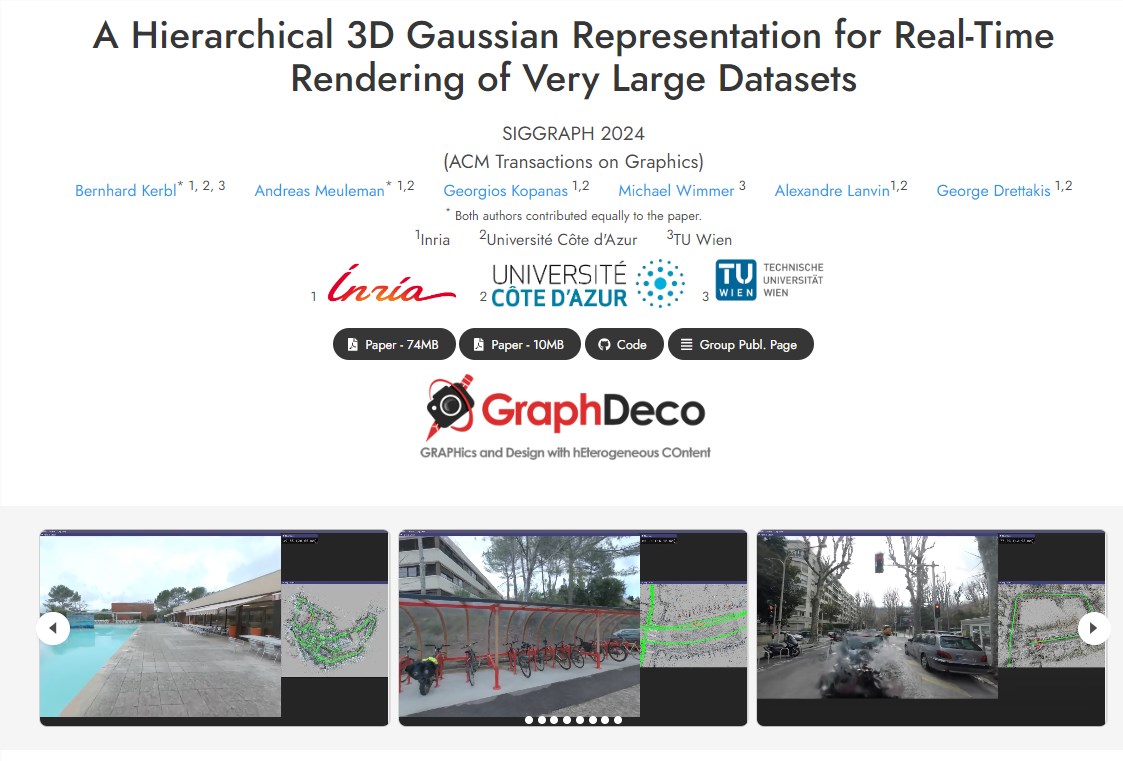 Hierarchical 3D Gaussian：突破瓶颈，实现大规模3D场景实时渲染