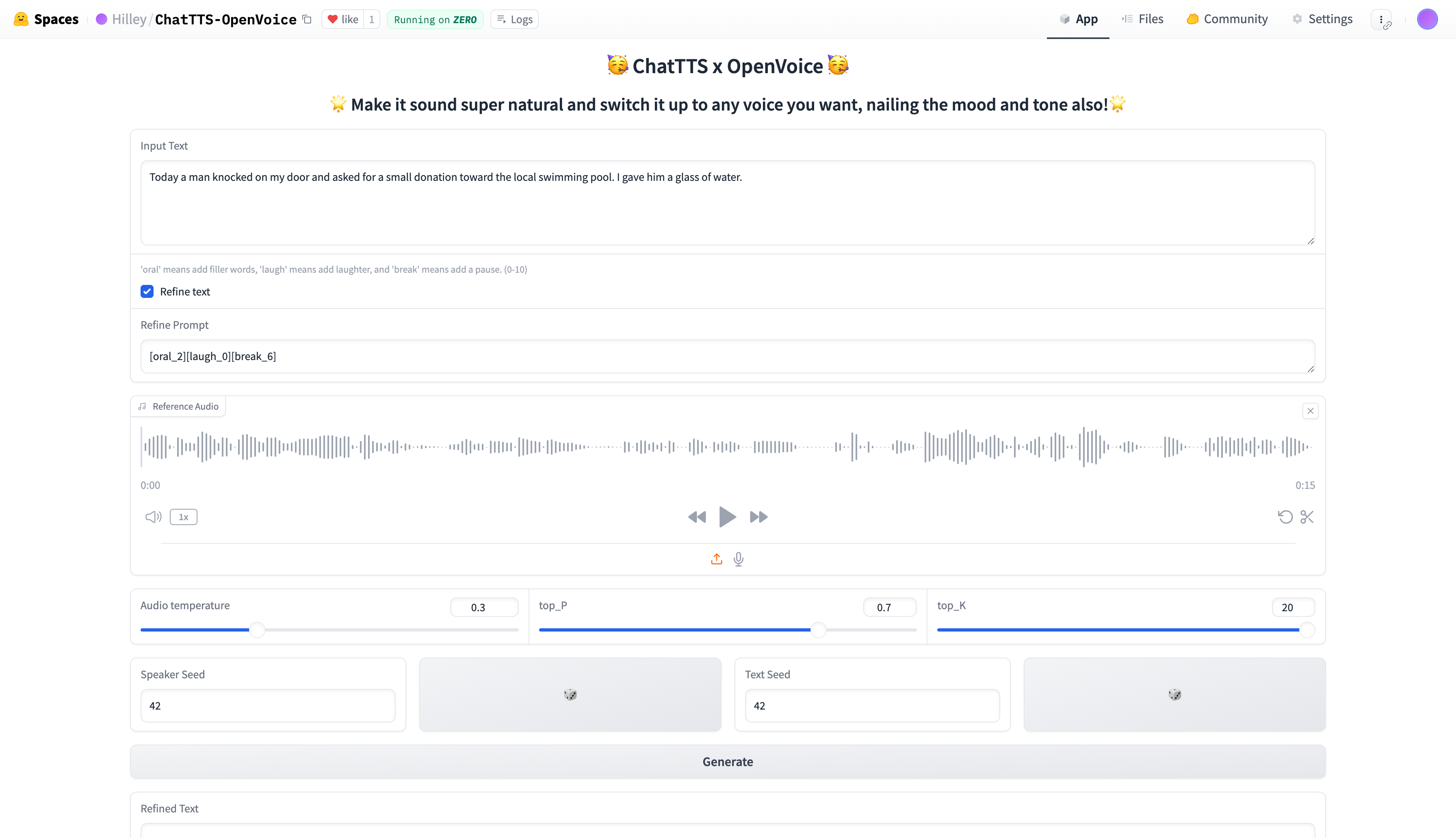 ChatTTS-OpenVoice：个性化语音生成的创新突破