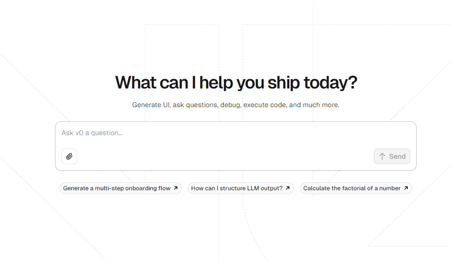 v0智能助手：前端开发的聊天式革命