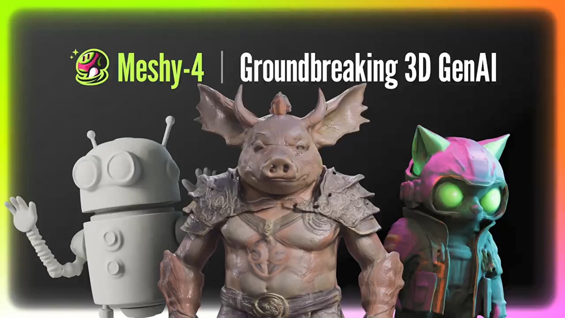 Meshy-4：引领3D建模和设计的科幻级AI革命