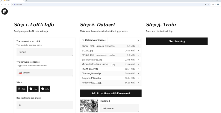 Fluxgym:12GB显存即可轻松训练AI模型,开启AI新手之路