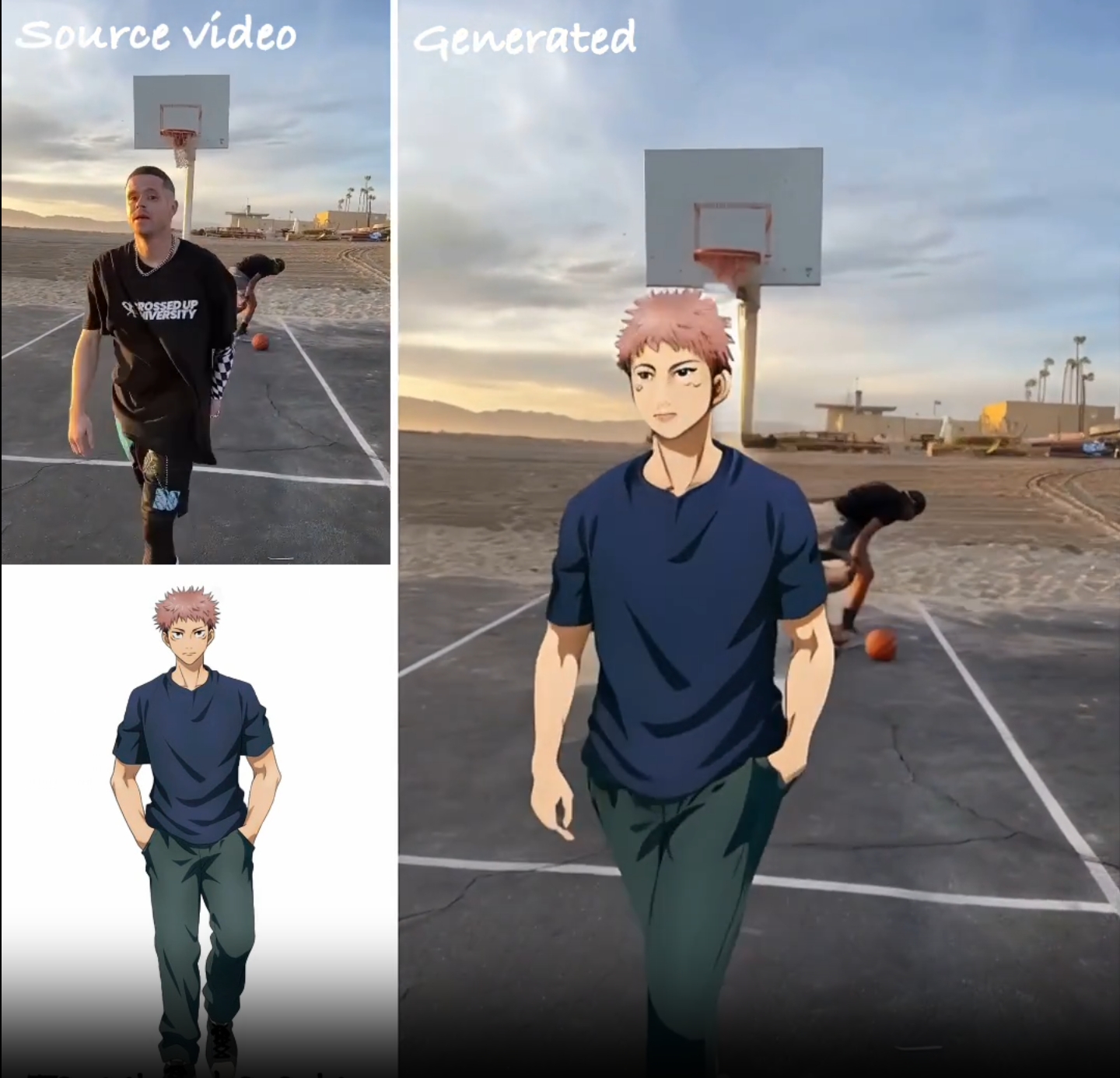 阿里新技术MIMO：一张图片+视频 纸片人瞬间变动漫男神