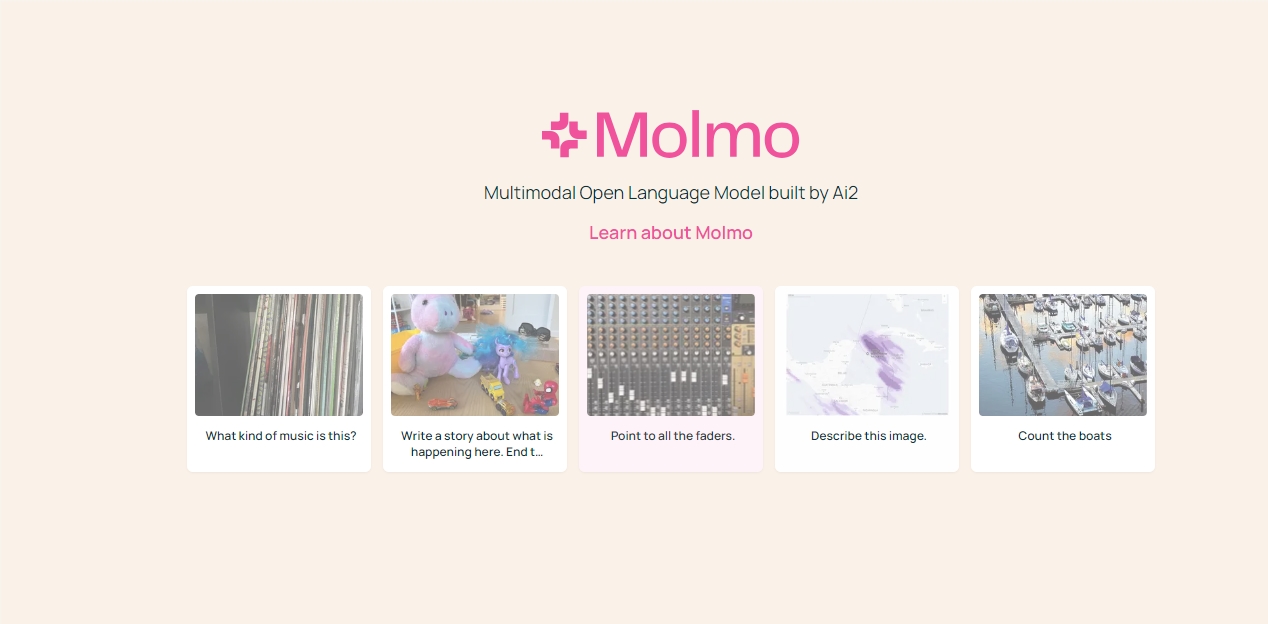 Ai2发布全新开源AI模型Molmo，超越GPT-4o与Claude 3.5